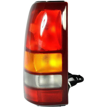 Dependable Direct Passenger Side (RH) Tail Light Lamp For 1999-2002 CHEVY SILVERADO 1500 and 1999-2002 GMC SIERRA 1500 GM2801173 Includes Bulb