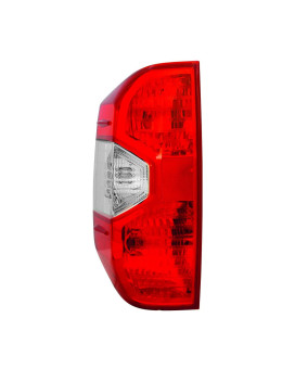 Dependable Direct Driver Side Tail Light Assembly for 2014 2015 2016 2017 2018 2019 2020 2021 Toyota Tundra Parts Link TO2800193 Includes the Bulb