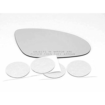 Fits 07-09 MB S Class Right Pass Convex Mirror Glass Lens W/Silicone DirectFits Over Glass