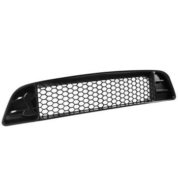 Grille Compatible With 2013-2014 Ford Mustang Shelby GT500, Shelby Style Black Front Bumper Grill Hood Mesh by IKON MOTORSPORTS