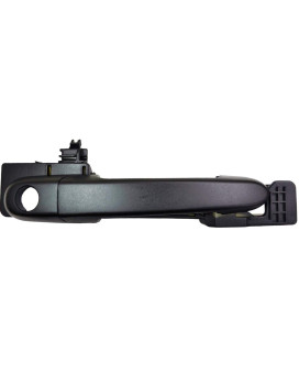 PT Auto Warehouse HY-3235A-FR - Exterior Outer Outside Door Handle, Textured Black - with base, Front Right Passenger Side