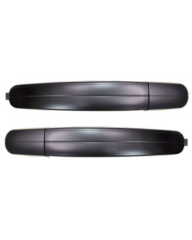 PT Auto Warehouse FO-3347P-RP - Exterior Outer Outside Door Handle, Primed Black - Rear Left/Right Pair