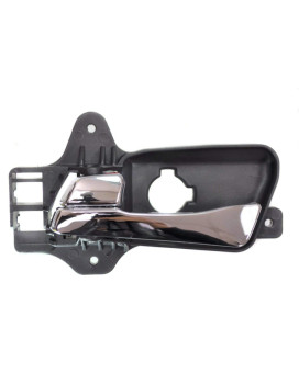 PT Auto Warehouse HY-2130M-FL - Interior Inner Inside Door Handle, Chrome - Front Left Driver Side