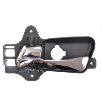 PT Auto Warehouse HY-2130M-FL - Interior Inner Inside Door Handle, Chrome - Front Left Driver Side