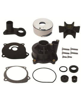 Water Pump Repair Kit with Housing for Johnson Evinrude V4 & V6 85 115 140 150 175 200 235 Hp 1978 & Earlier W Straight Key Impellers Replaces 18-3393 395073 Read Product Description for Applications