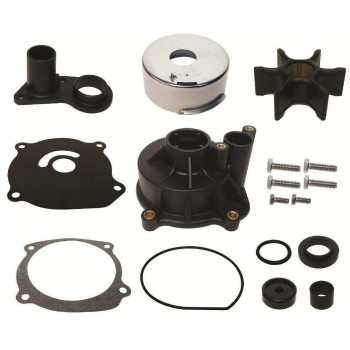 Water Pump Repair Kit with Housing for Johnson Evinrude V4 & V6 85 115 140 150 175 200 235 Hp 1978 & Earlier W Straight Key Impellers Replaces 18-3393 395073 Read Product Description for Applications