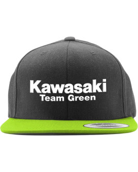 Factory Effex Kawasaki Team Green 2 Snapback Hat Black/Green