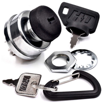 HD Switch Starter Ignition Key Switch fits Ferris IS500Z IS600Z IS700Z IS1500Z IS1500ZX IS2000Z IS3100Z Snapper Pro S & SW Series Ultimate Dual Dust Protection - w/Umbrella Key - 2 Keys