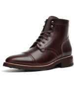 Thursday Boot company MenAs captain cap Toe Leather Boots, Brown, 11