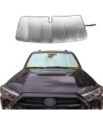 Front Windshield Sunshade - JeCar for 4runner Sunshade Car Sun Shade Heat Shield Custom-fit Sunshade Sun Visor Mat for 2017 2018 2019 2020 2021 2022 Toyota 4runner SUV