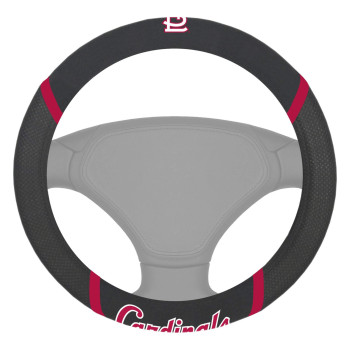 FANMATS 26721 St. Louis Cardinals Embroidered Steering Wheel Cover