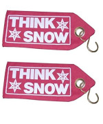 Professional Parts Warehouse Western Think Snow Flags with S-Hooks, (Pair) - Aftermarket