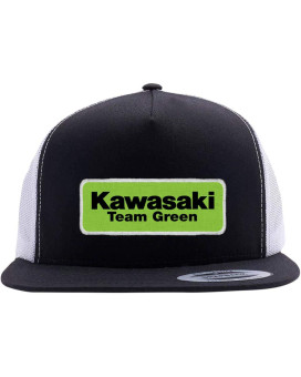 Factory Effex Apparel Kawasaki Team Snapback Hat OSFM Green/Black/White