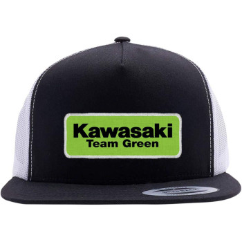 Factory Effex Apparel Kawasaki Team Snapback Hat OSFM Green/Black/White