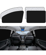 ZATOOTO Car Window Sun Shades Covers - 4 Pcs Magnetic Privacy Side Sunshades Blackout Auto Camping Curtains Accessories for Sleeping Family and Women Men Kids Baby