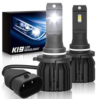 SUPAREE K19 Led Headlights Bulbs, High Beam/Low Beam/Fog Light Bulb 9600LM 6000K Cool White (9006)