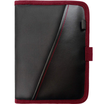 Glove Box Compartment Organizer - Car Document Holder - Owner Manual Case Pouch - Vehicle Storage Wallet for Registration & Insurance Card - Premium Auto Paperwork Holder - Log Book included - Red