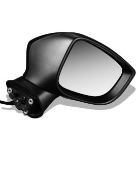 DNA Motoring OEM-MR-MA1321180 Factory Style Powered+Heated+Turn Signal Right Side Door Mirror Compatible with 14-15 Mazda 3