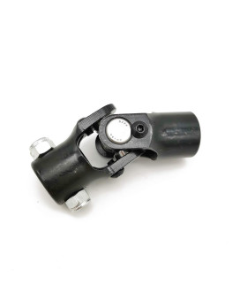 Ensun 3/4 DD x 3/4 Round Black Single Steering Shaft Universal U Joint, Maximum Working Angle: 35 Degree, Total Length: 96mm (3-3/4)