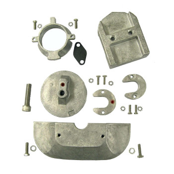 Aluminum Anode Kit for Mercruiser Sterndrive Alpha One Generation II Gen 2 1991 & Up Replaces 888756Q03 Read Product Description for Applications