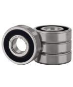 XiKe 4 Pcs 6303-2RS Double Rubber Seal Bearings 17x47x14mm, Pre-Lubricated and Stable Performance and Cost Effective, Deep Groove Ball Bearings.