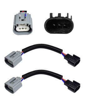 HUIQIAODS H13 9008 Ceramic Adapter Extension Wiring Harness Sockets for Headlights/Fog Lamps Retrofit,2Pcs