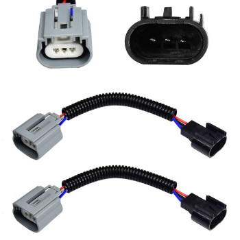 HUIQIAODS H13 9008 Ceramic Adapter Extension Wiring Harness Sockets for Headlights/Fog Lamps Retrofit,2Pcs