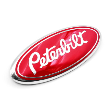 1PC 9inch Peterbilt Word Fit for Car Pick-up Truck Front Grille Grill Hood Custom Emblem Badge 4L34-15402A-CA