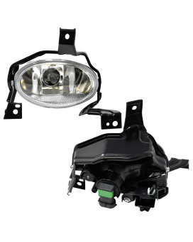 RP Remarkable Power, Fit for 2010-2011 CR-V Clear Fog Light Bumper Lamps with wiring harness and switch kit FL7171