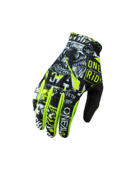 O'Neal 0391-207 Matrix Unisex-Child Youth Glove (Black/neon/Yellow, 7 XL)