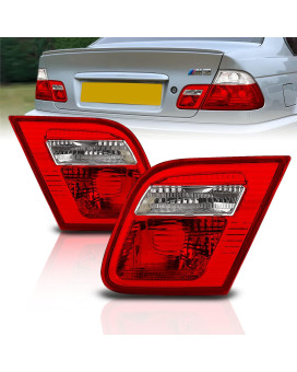 AmeriLite 2 Door Inner Taillights Red/Clear For Bmw 3 Series E46 - Passenger and Driver Side