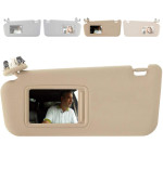SAILEAD Sun Visor Replacement Compatible with Toyota RAV4 with Sunroof and Light 74320-42501-B2, for Year 2006 2007 2008 2009 2010 2011 2012 (Beige, Left Driver Side)