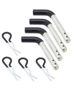 X-Haibei Trailer Towing Hitch Pin and Clip 1/2 inch Diameter fit Class I and II Hitches, 4 Pack