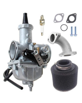 VM26 30mm Carb Carburetor with Air Filter Compatible with Motorcycle PZ30 200cc 250cc Hawk Go-kart Taotao SunL JCL JetMoto Kazuma Baja Quad ATV Dirt CRF KLX TTR XR Pit Dirt Bike Motocross