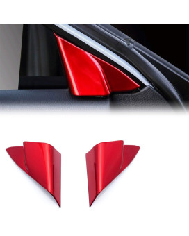 Xotic Tech A-Pillar Door Window Side Cover Trim, Glossy Red, Compatible with Camry 2018-2023