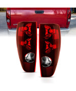 AmeriLite Red Replacement Brake Tail Lights Set For 2004-2012 Chevy Colorado/GMC Canyon - Passenger and Driver Side