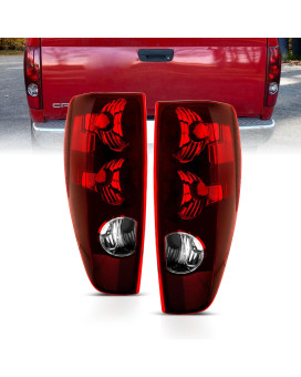 AmeriLite Red Replacement Brake Tail Lights Set For 2004-2012 Chevy Colorado/GMC Canyon - Passenger and Driver Side