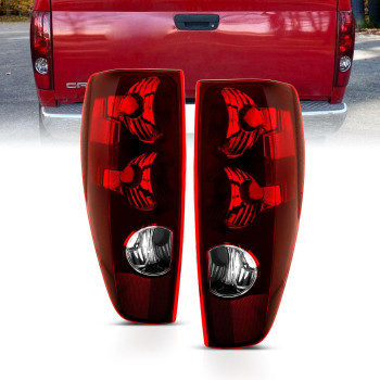 AmeriLite Red Replacement Brake Tail Lights Set For 2004-2012 Chevy Colorado/GMC Canyon - Passenger and Driver Side