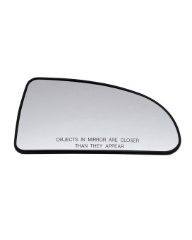 Passenger Right Side Mirror Glass Assembly With Plastic Back Plate (Non-Heated) Compatible with 2005-2010 Chevrolet Chevy Cobalt, 2007-2010 Pontiac G5