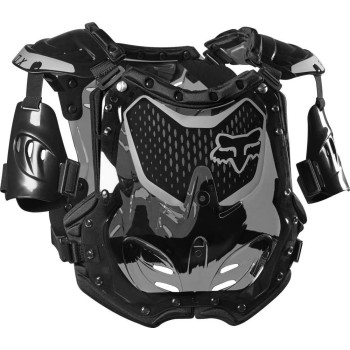 Fox Racing Womens R3 Motocross Chest Guard,Black/Grey,M/L