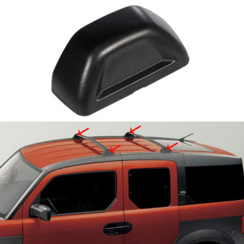 ROADFAR 1PCS Black Roof Rack Cross Bar Rack End Cap Protection Cover Fit for 2003 2004 2005 2006 2007 2008 2009 2010 2011 for Honda Element Sport Utility