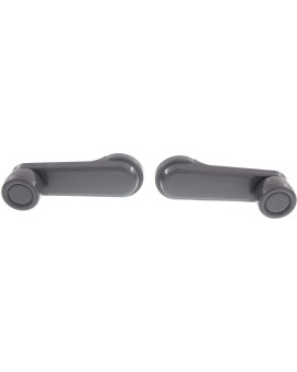 Garage-Pro Front/Rear Window Crank Compatible with Nissan P/U 1986-1997 / Frontier 1998-2004 Set of 2 Gray Plastic