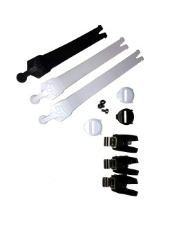 Fox Comp Boot - Replacement Strap Kit/Buckle/Pass - One Size - 25430 (White)