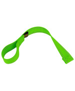 Country Brook Design - 1 Inch Winch Hook Pull Strap with Reflective Nylon - Hot Green