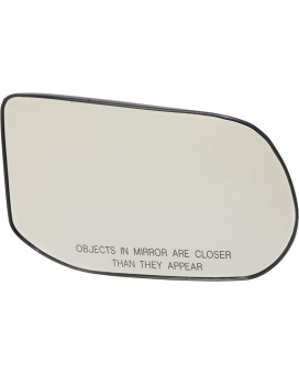 Kool Vue Mirror Glass Compatible with Honda Civic 2009-2011 Mirror Glass Passenger Side Heated Sedan EX-L/Sport Models with Backing Plate