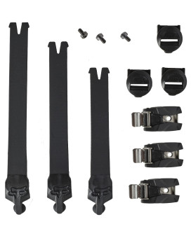 Fox Comp Boot - Replacement Strap Kit/Buckle/Pass - One Size - 25430 (Black)