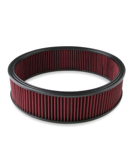 Holley 220-40 Air Filter - Replacement - 16 in. x 4 in. - Red Washable Gauze Filter