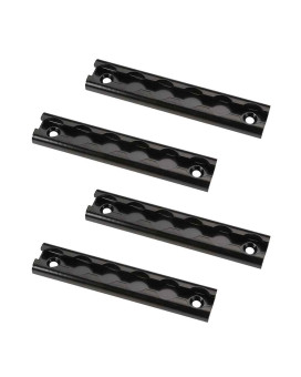 US Cargo Control Black L Track, 6 Inch Length, Perfect for Securing Motorcycles, ATVs, Dirt Bikes, Utility Tractors, and More, Use On Pickup Trucks, Vans, Or Enclosed Trailers, 4 Pack