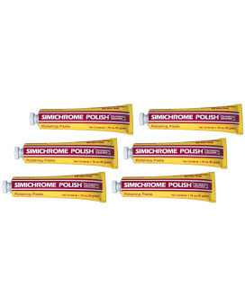 6 Pack Simichrome Polish 1.76 oz Happich Metal Polishing Paste 390050 Bakelite Test