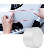 ToLanbbt Car Door Edge Guard Invisible Automotive Door Sill Guard Protectors Anti-Scratch Adhesive Tape Waterproof Strips for Car Door Edge Protection (33Ft x 1.97, Transparent)